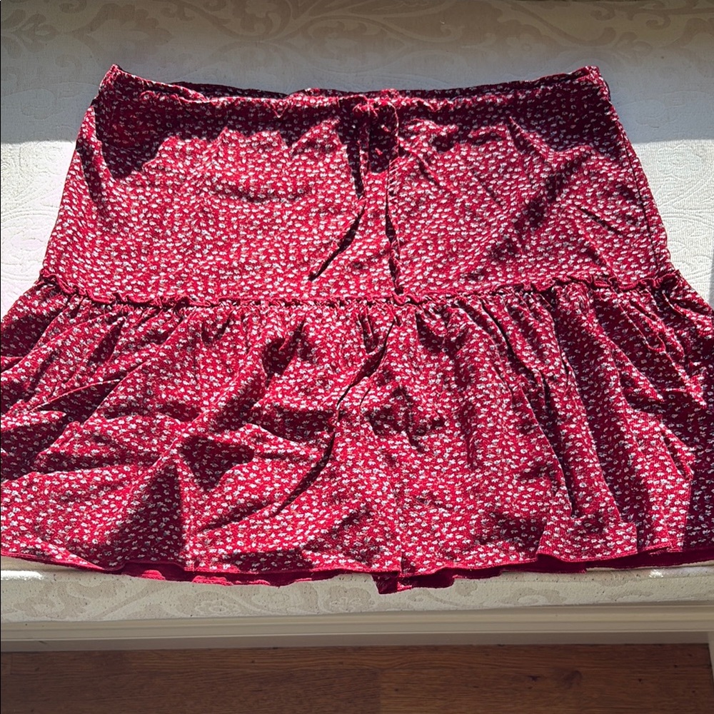 Stylish Brandy Melville Red Skirt